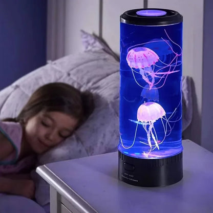Color Changing Jellyfish Lamp – USB/Battery Night Light for Kids & Home
