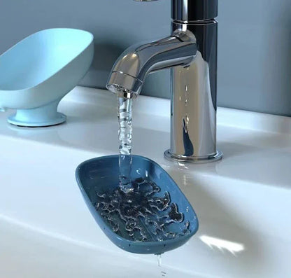Self Draining Suction Soap Holder – Bathroom & Kitchen Soap Dish