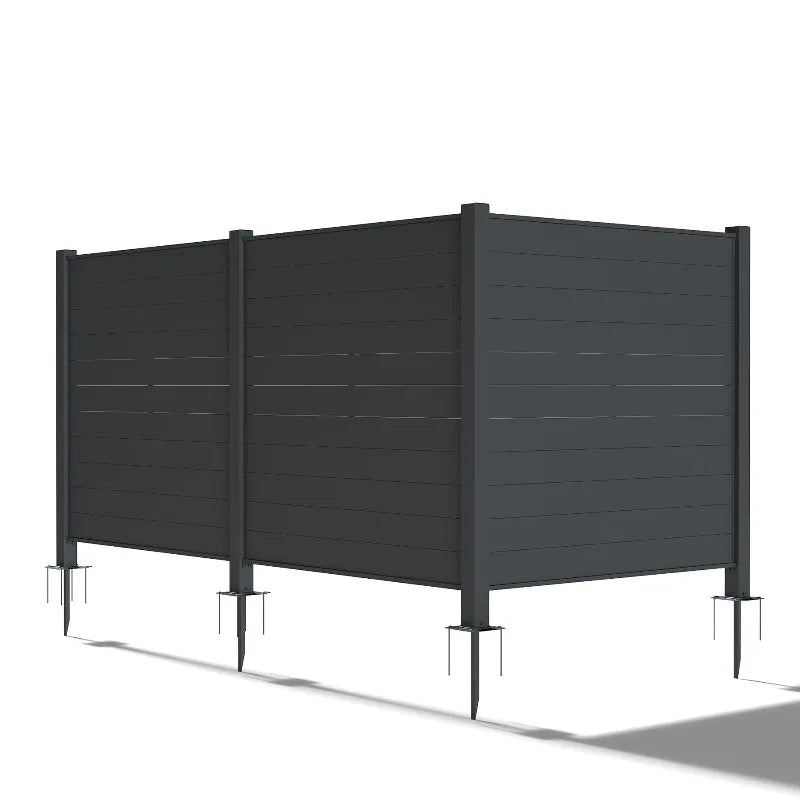 Outdoor Metal Privacy Screen – Modern Garden Fence Panel (50” x 50”)