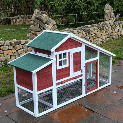 Extra Large Wooden Chicken Coop – Rainproof Outdoor Poultry Cage