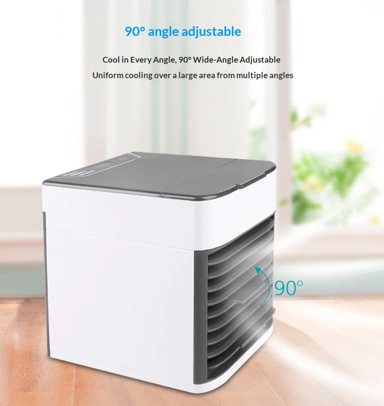 USB Air Cooler & Humidifier – Silent Desktop Fan