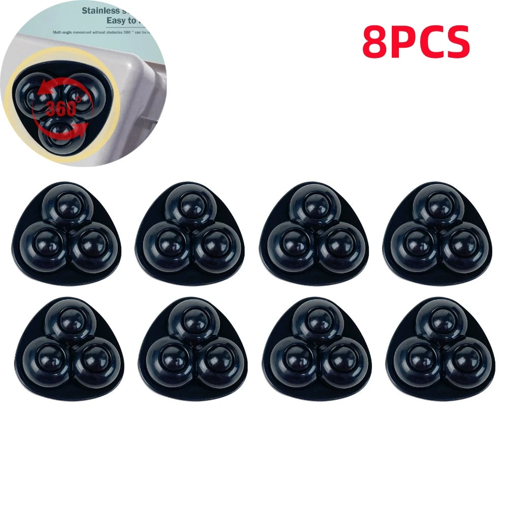 360° Self-Adhesive Mini Caster Wheels for Furniture (4 / 8 PCS)