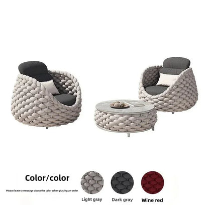 Modern Outdoor Rattan Loveseat – Stylish Patio & Balcony Sofa