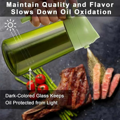 Olive Oil 2-in-1 Oil Sprayer & Dispenser Bottle