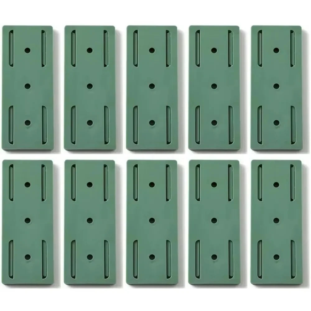 Wall-Mounted Power Strip & Cable Organizer – Self-Adhesive Plug Holder