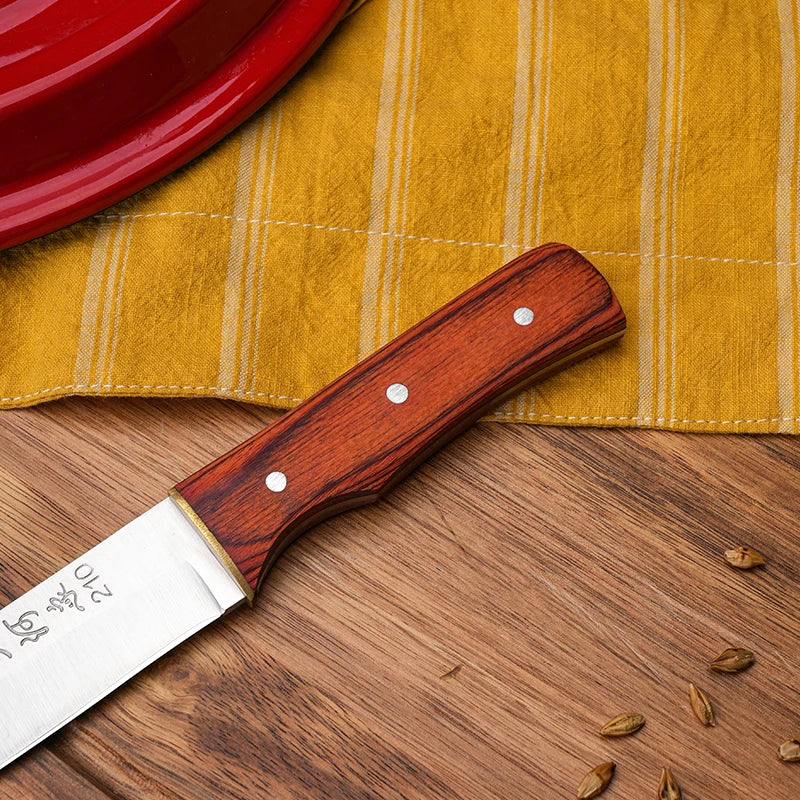 Multi-Purpose Stainless Steel Kitchen Knife with Wooden Handle