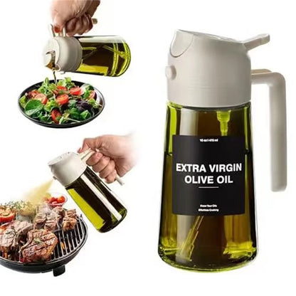 Olive Oil 2-in-1 Oil Sprayer & Dispenser Bottle
