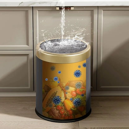 Press Lid Trash Can – Modern Waste Bin with Inner Bucket