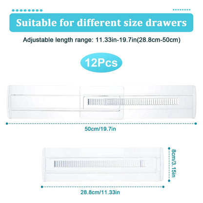 Expandable Drawer Dividers (4/6/8/12 Pack)