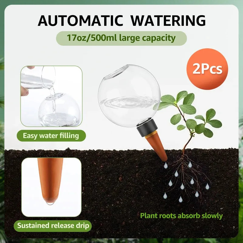 Automatic Self-Watering Plant Bulbs – 2/4 Pack, 500ml