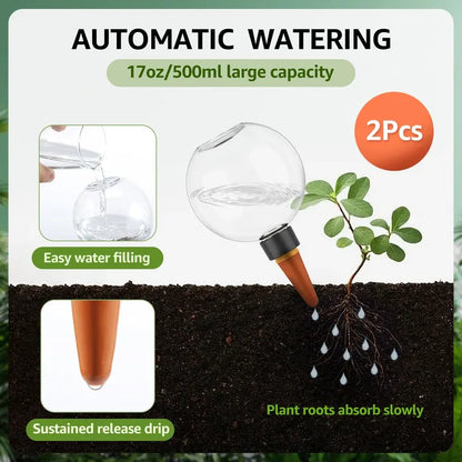 Automatic Self-Watering Plant Bulbs – 2/4 Pack, 500ml