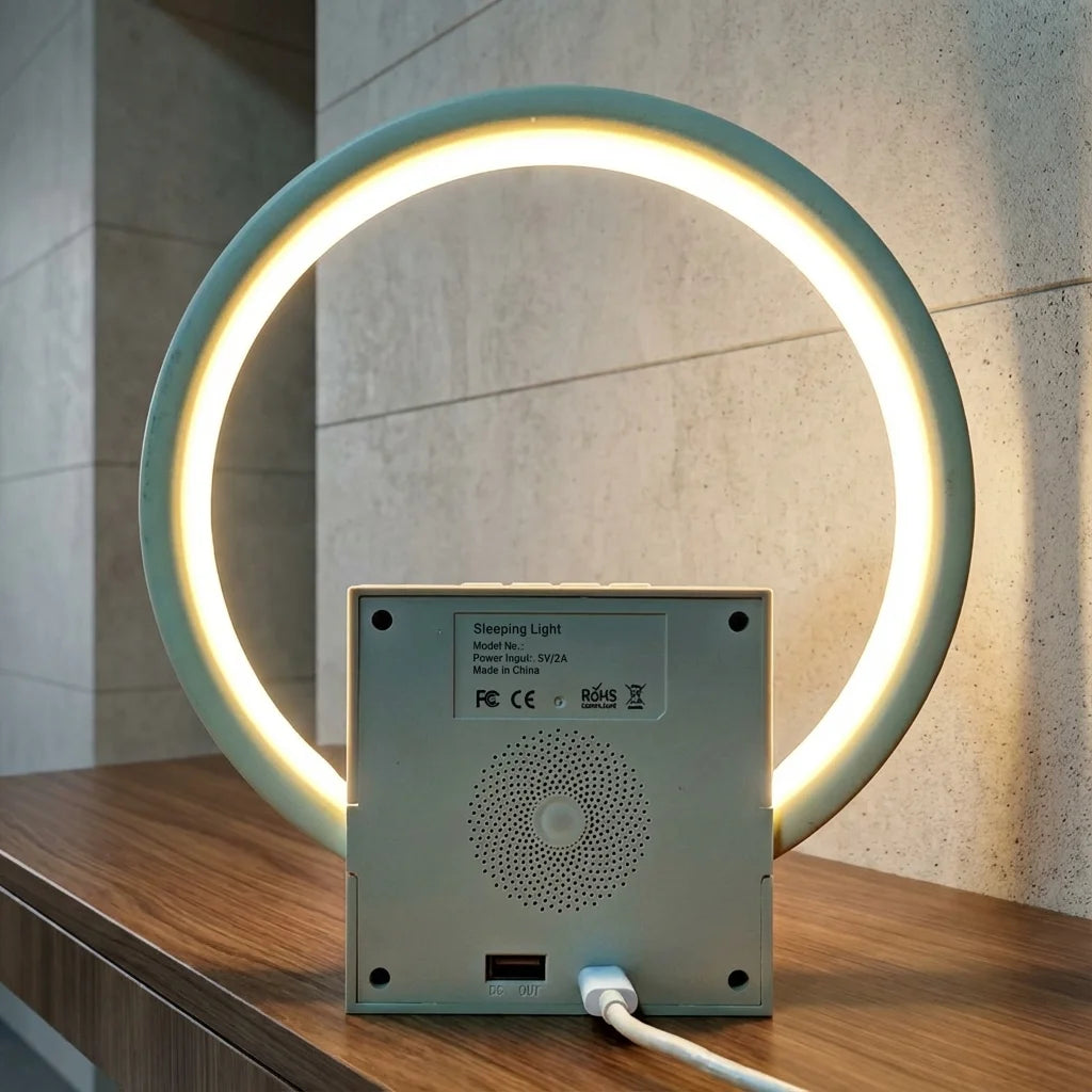 SunriseGlow Smart Alarm Clock Speaker