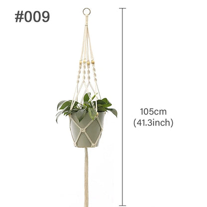 Macrame Plant Hanger – Handmade Boho Hanging Planter