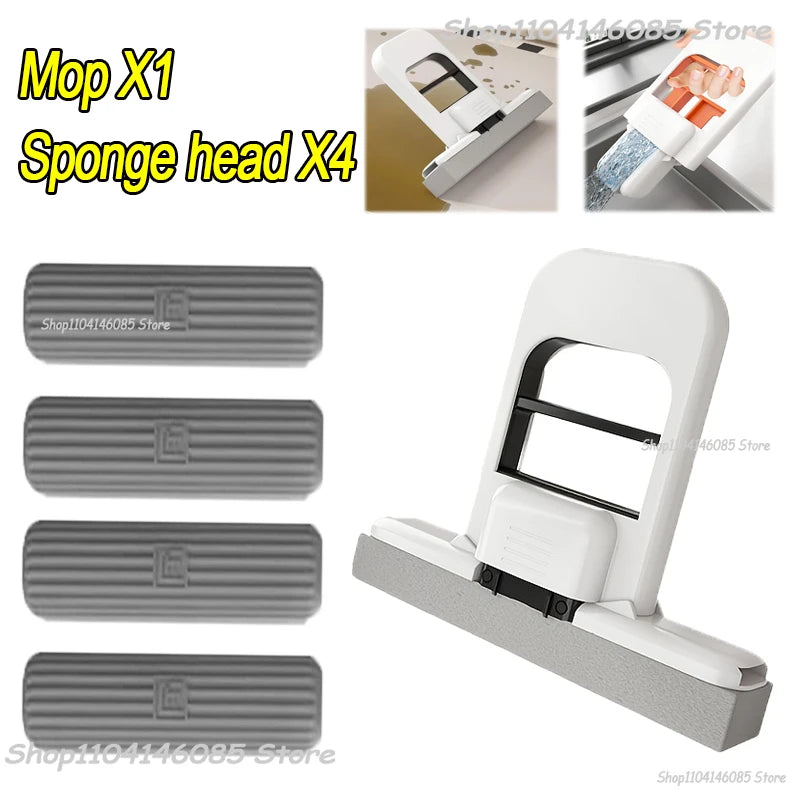 Mini Sponge Mop – Wet & Dry Cleaning for Home & Bathroom