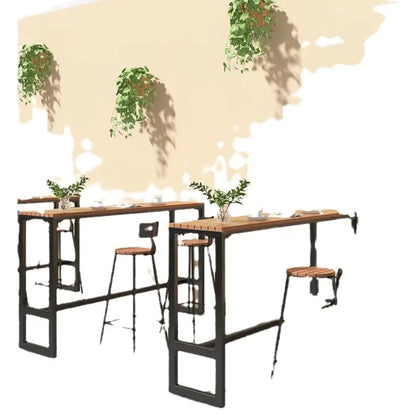 Modern Outdoor Balcony Bar Table & Chair Set