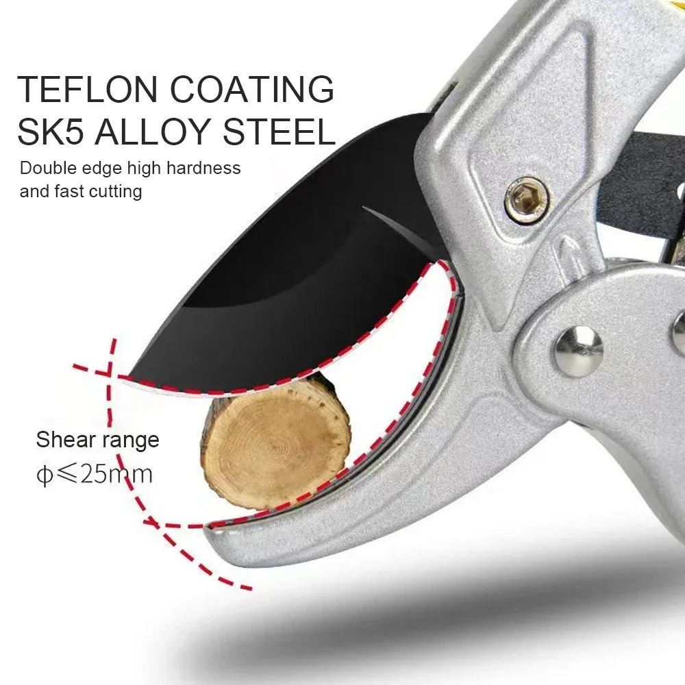 Titanium Garden Pruning Shears – Ergonomic Bypass Cutter