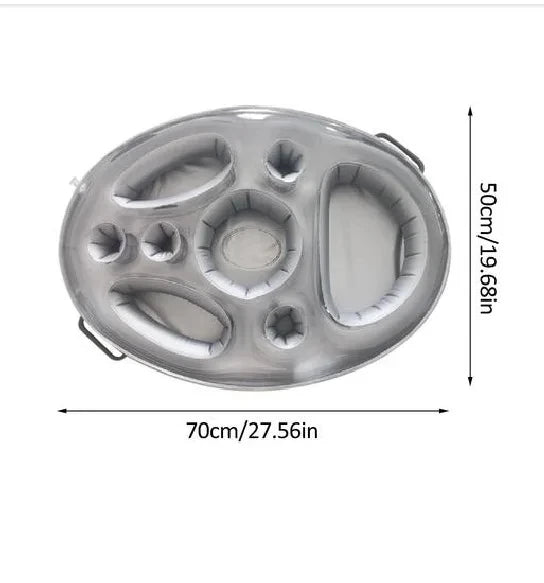 Inflatable Pool Drink Holder Tray – 8 Cup Floating Cooler
