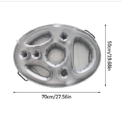 Inflatable Pool Drink Holder Tray – 8 Cup Floating Cooler