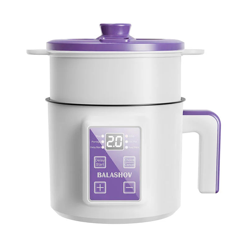 Mini 1.7L Smart Rice Cooker – Non-Stick Multi Cook Pot