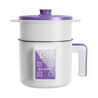 Mini 1.7L Smart Rice Cooker – Non-Stick Multi Cook Pot