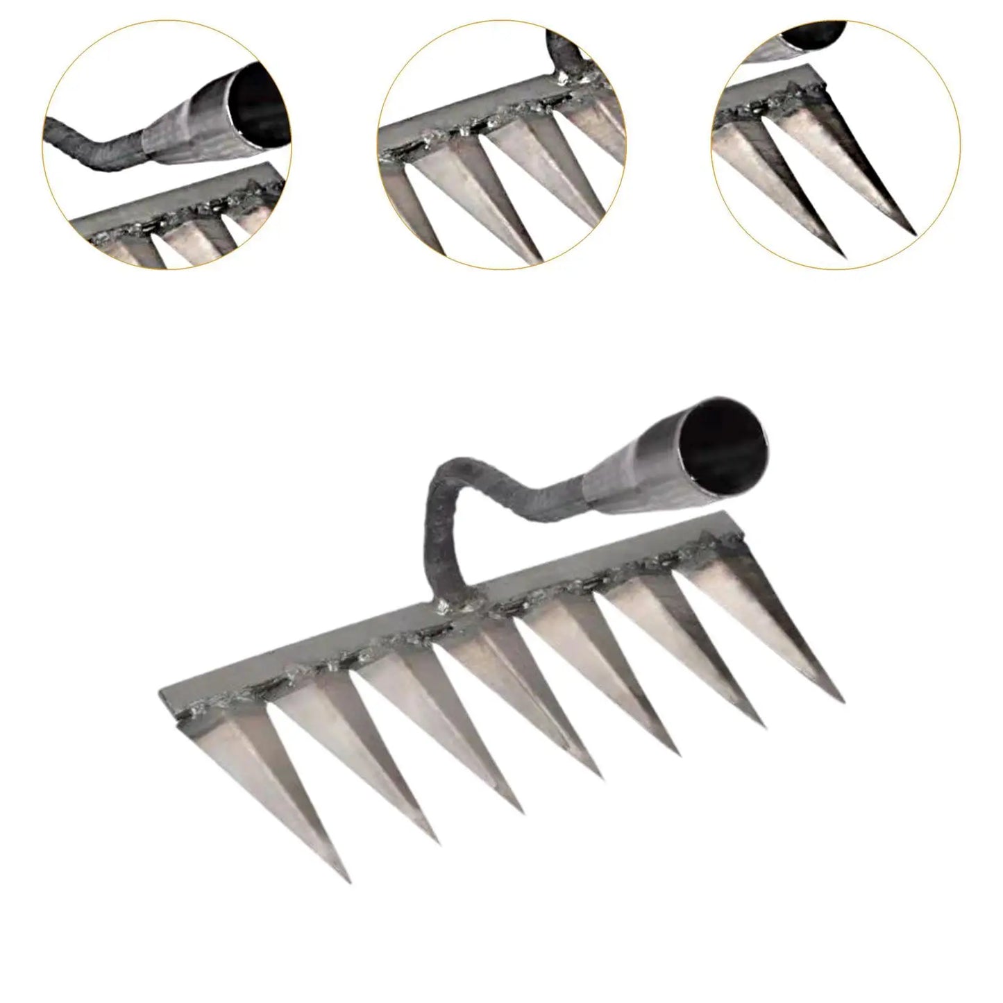Heavy Duty Garden Hand Rake – Backyard & Vegetable Tool