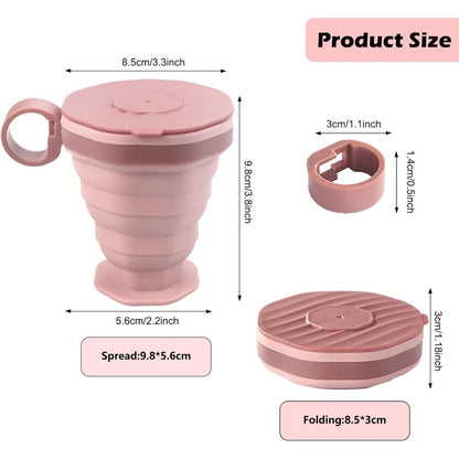 Foldable Silicone Travel Coffee Cup – Reusable & Portable