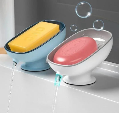 Self Draining Suction Soap Holder – Bathroom & Kitchen Soap Dish