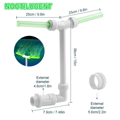 Double Head LED Pool Fountain – Splash, Cool & Relax