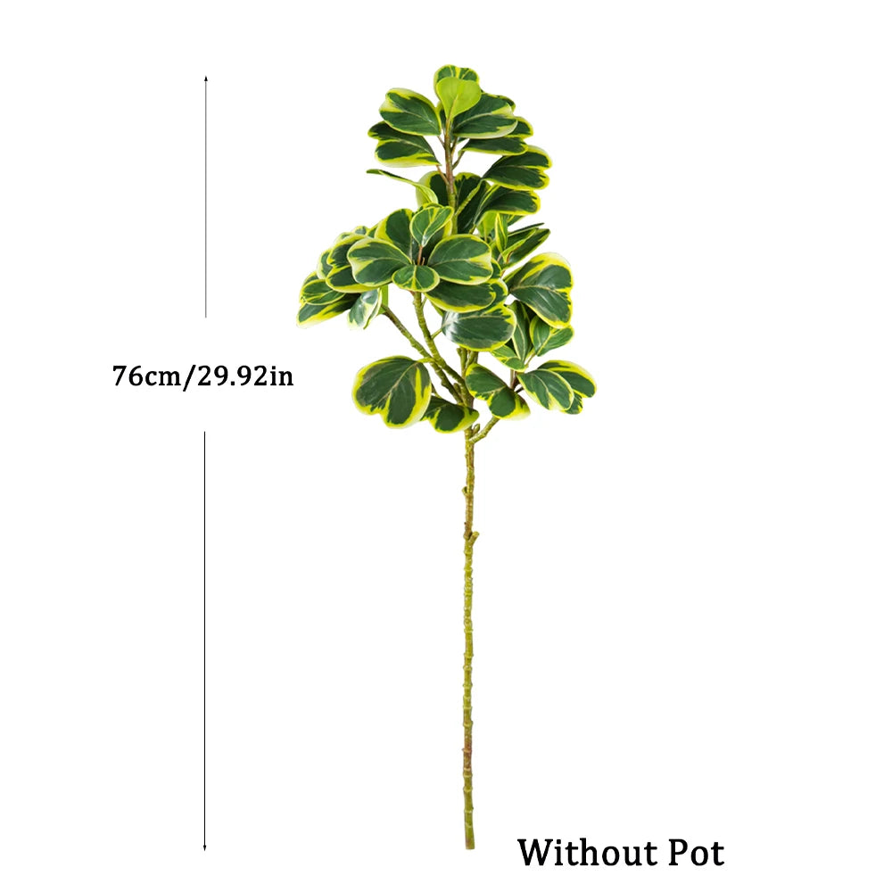 Artificial Ficus Tree – 76cm / 115cm Green Heart Leaves