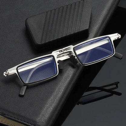 Retro Folding Reading Glasses – Anti-Blue Light for Men & Women