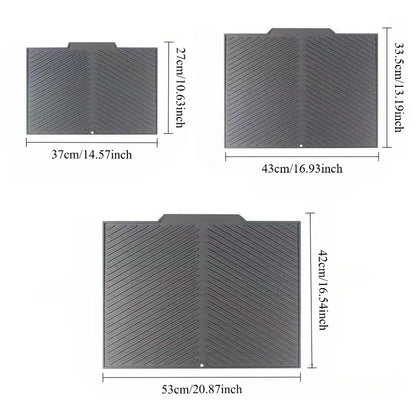 Silicone Sink Splash Guard & Fast-Dry Drain Mat