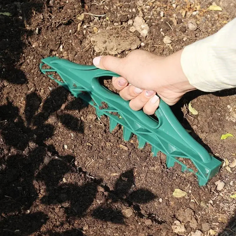 12-Hole Garden Seed Spacer Tool – Easy Planting & Soil Digger