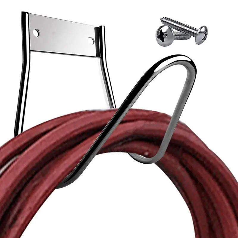 Heavy-Duty Stainless Steel Hose Holder – Wall Mount Garden Organizer