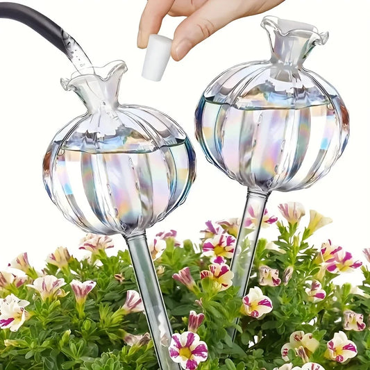 Glass Self-Watering Plant Bulbs – Easy Indoor Drip Irrigation