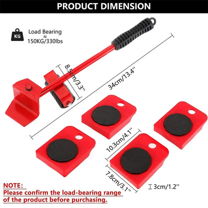 Furniture Moving Wheels – Heavy Duty 360° Lifter Dolly (300KG)