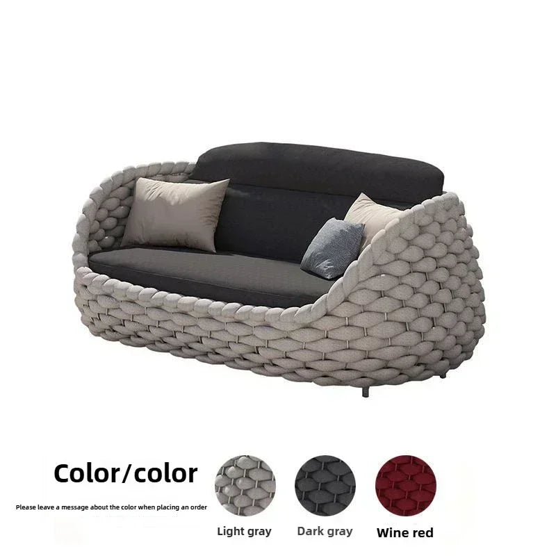 Eazy Living 2-Seater Patio Bistro Set – Outdoor PE Rattan Chairs