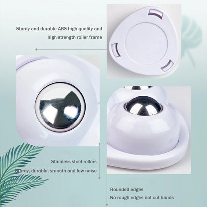 360° Self-Adhesive Mini Caster Wheels for Furniture (4 / 8 PCS)