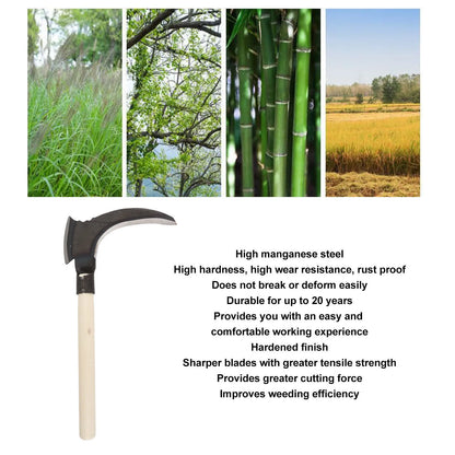 Heavy Duty Double Sickle – High Manganese Steel Gardening & Farming Tool