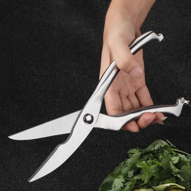 Sharp Stainless Steel Kitchen Scissors – Multi-Purpose Cooking Tool