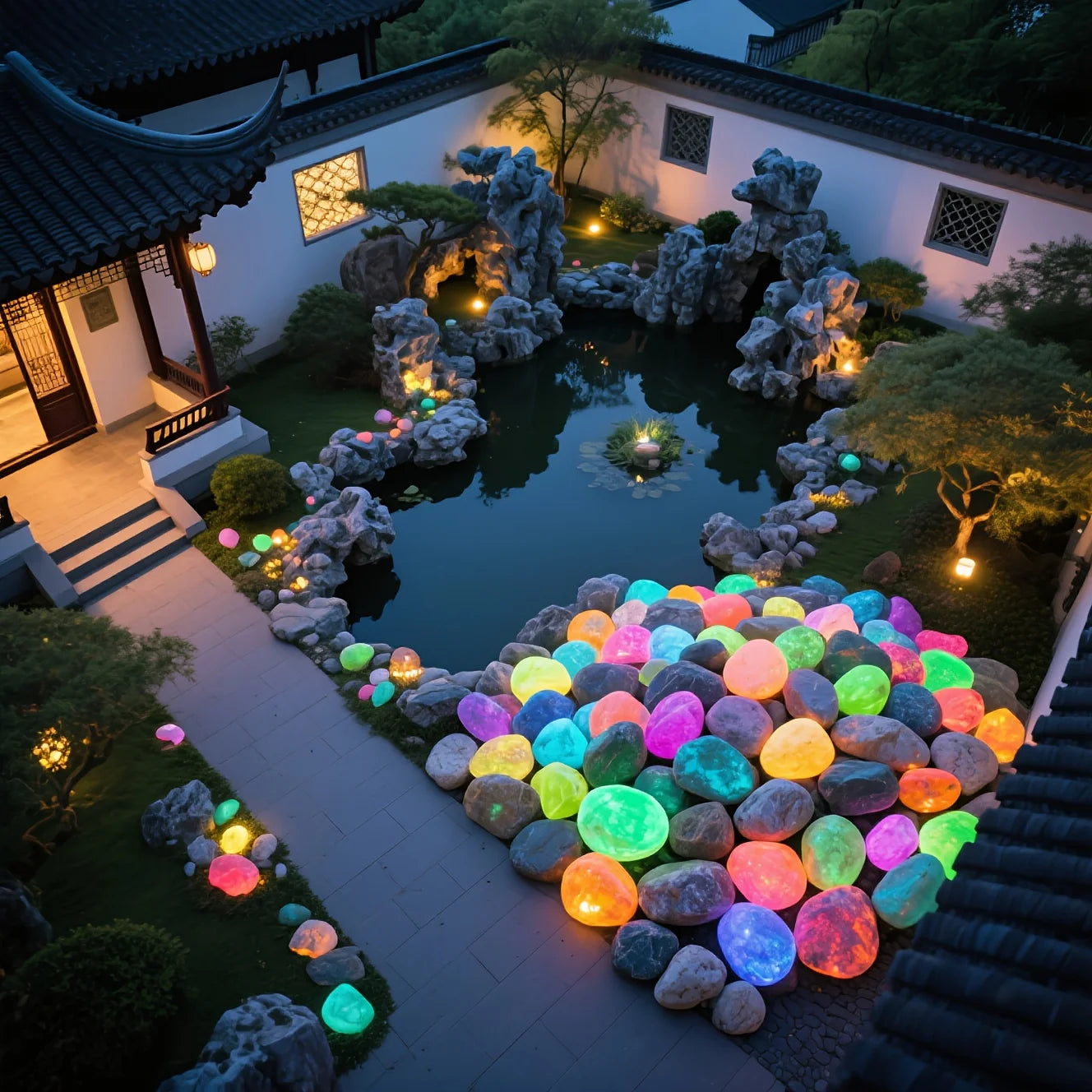 GlowStone  Luminous Garden Pebbles (5/10pcs)