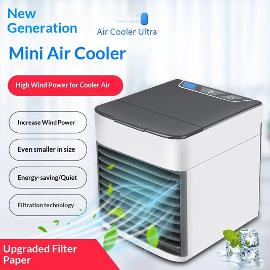 USB Air Cooler & Humidifier – Silent Desktop Fan