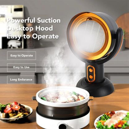 Mini USB Desktop Range Hood – 2-Speed Smoke Extractor