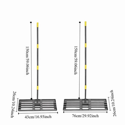 Stainless Steel Lawn Leveling Rake – Heavy Duty & Adjustable