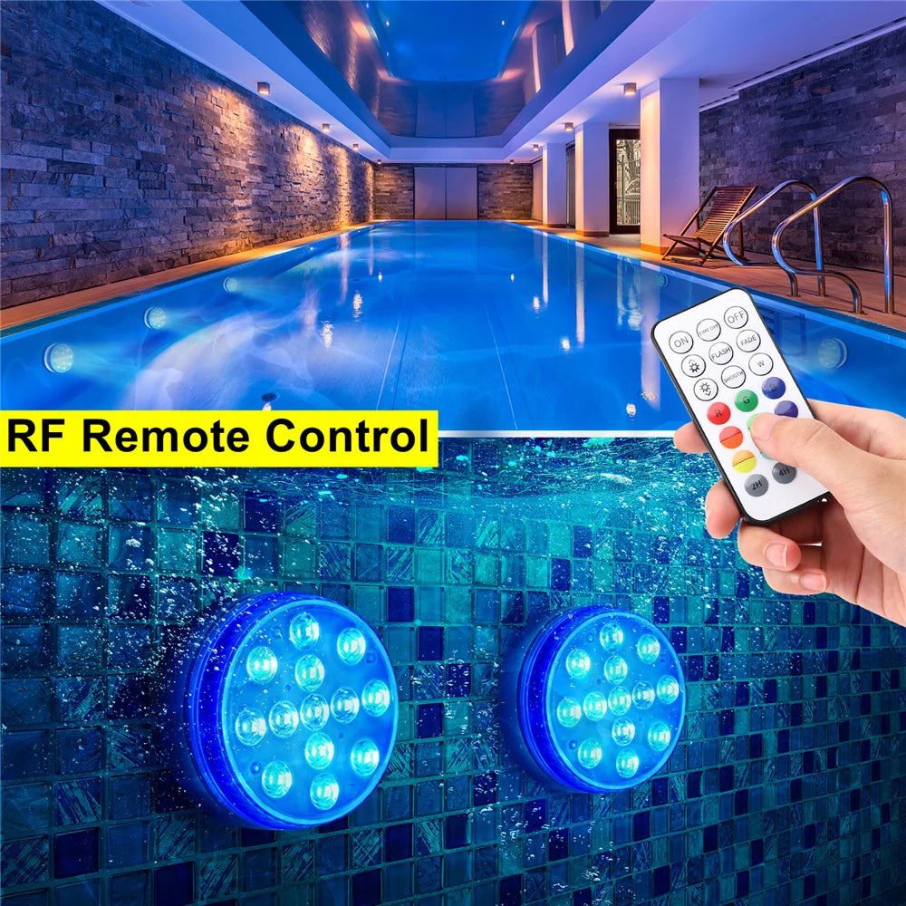Underwater LED Pool & Garden Lights with Remote