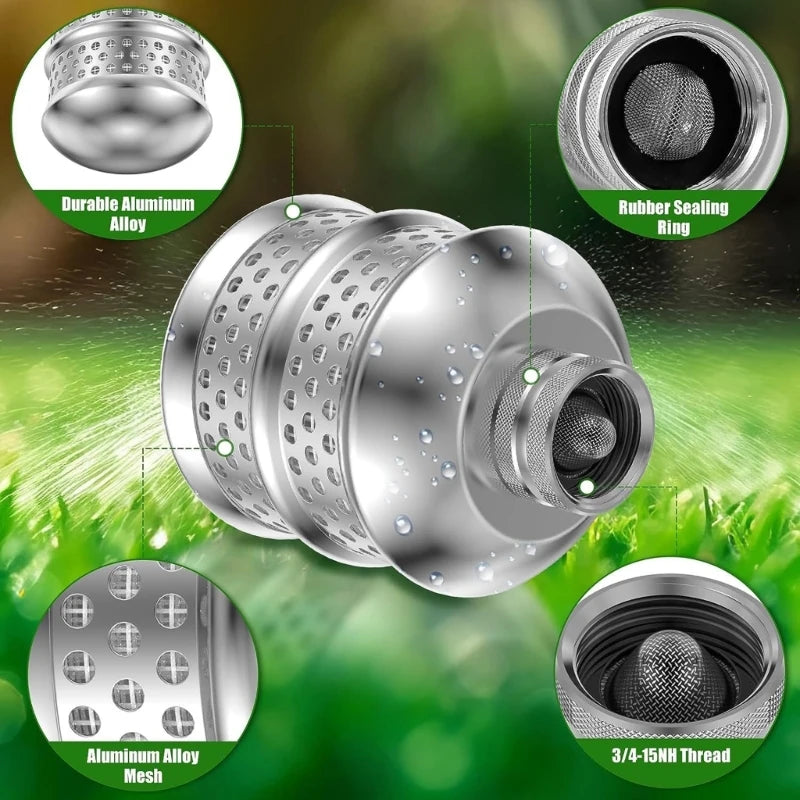 Aluminum Bubbler Sprinkler Head – Gentle Root Watering for Delicate Plants (3/4”)