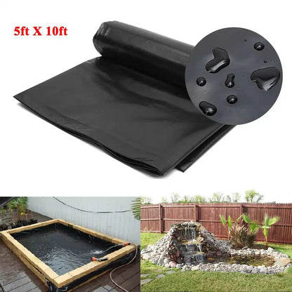 Heavy Duty Waterproof Pond Liner – 5x10ft Durable Garden & Fish Pond Sheet