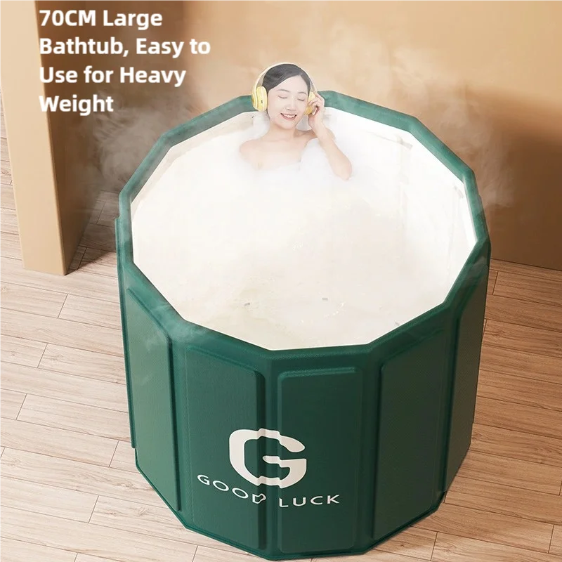 Foldable Bath Tub for Adults – Portable Full Body Soaking Tub