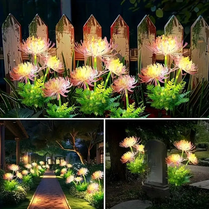 Solar Garden Lights – 3 Realistic Flowers for Yard & Lawn