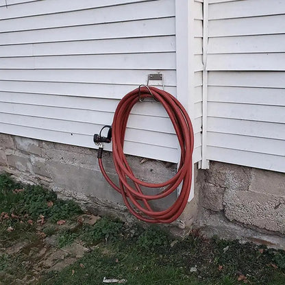 Heavy-Duty Stainless Steel Hose Holder – Wall Mount Garden Organizer