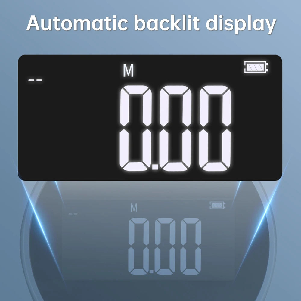 Portable Digital Measuring Tool with HD LCD – 99M High-Accuracy Rechargeable Ruler